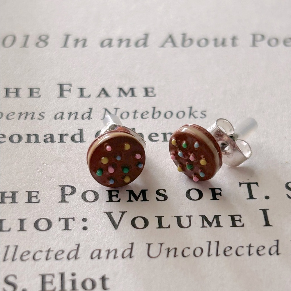 Chef’s Kiss Adorable Sprinkle Cookie Stud Earrings